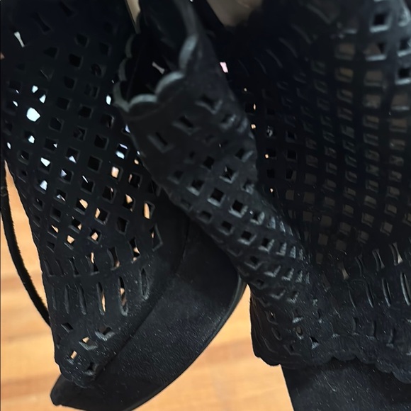 Aldo Black Stiletto Heels with Ankle Straps - Picture 10 of 12